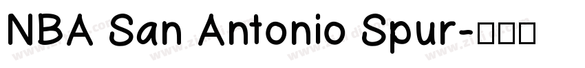 NBA San Antonio Spur字体转换